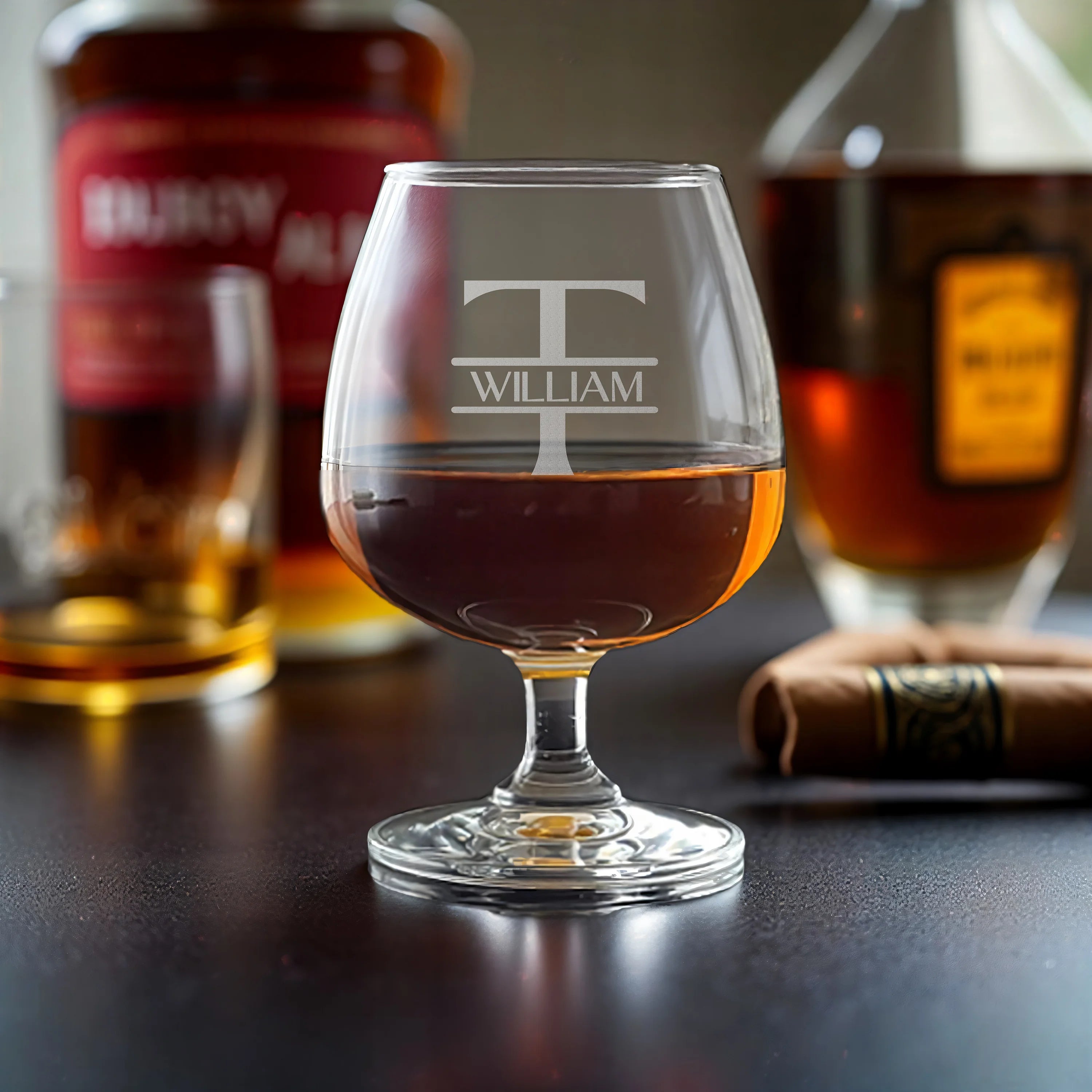 Personalized Brandy Snifter Glass