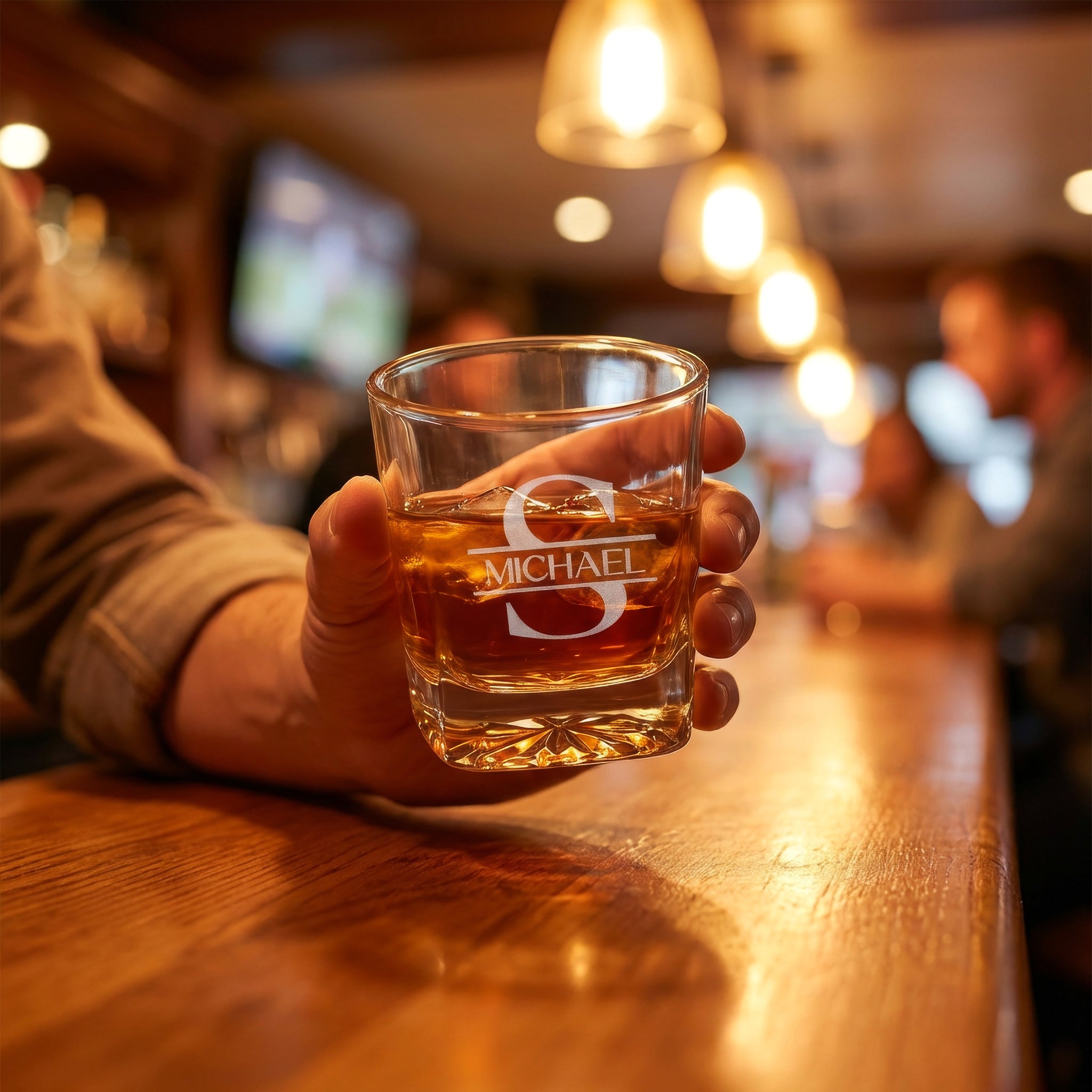 Signature Square Cut Whiskey Glasses - Set of 4