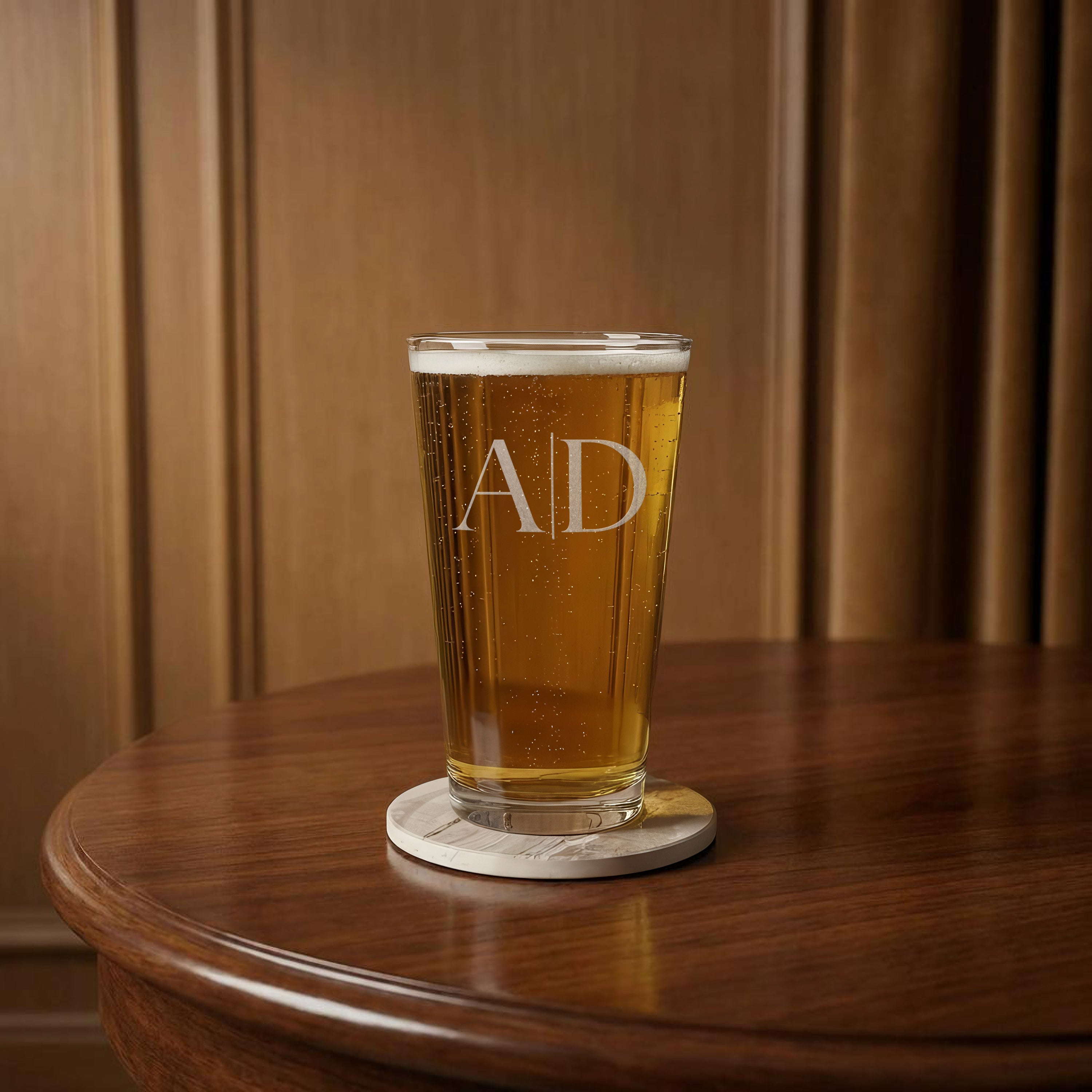 Personalized Pint Glass Gift Set with Bottle Opener