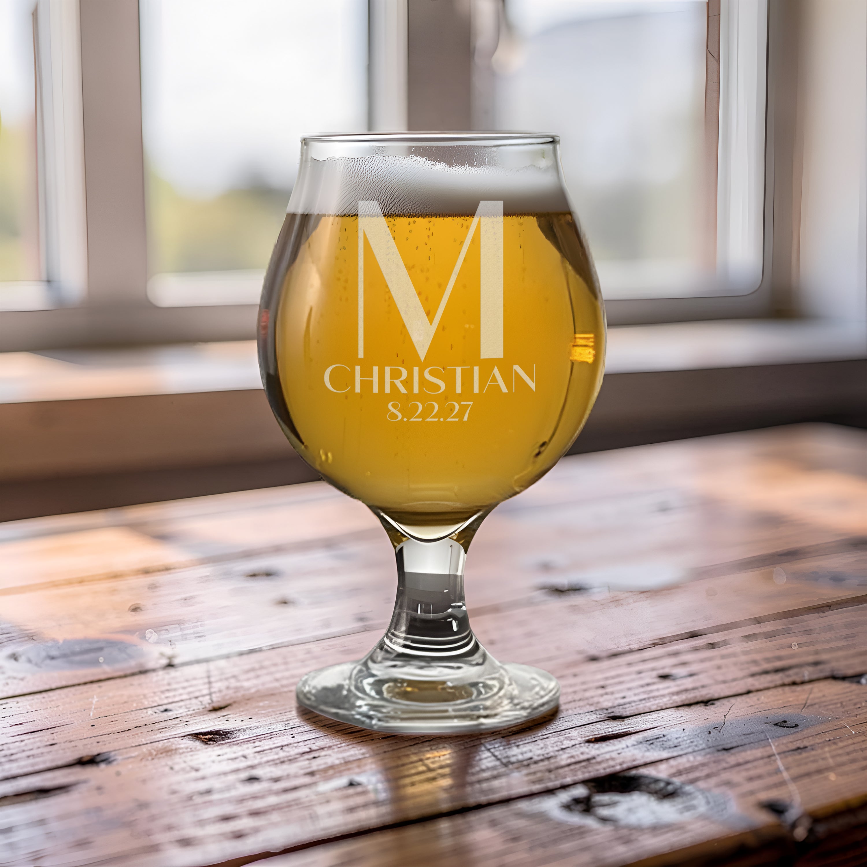 Belgian Beer Glass Pair with Gift Box