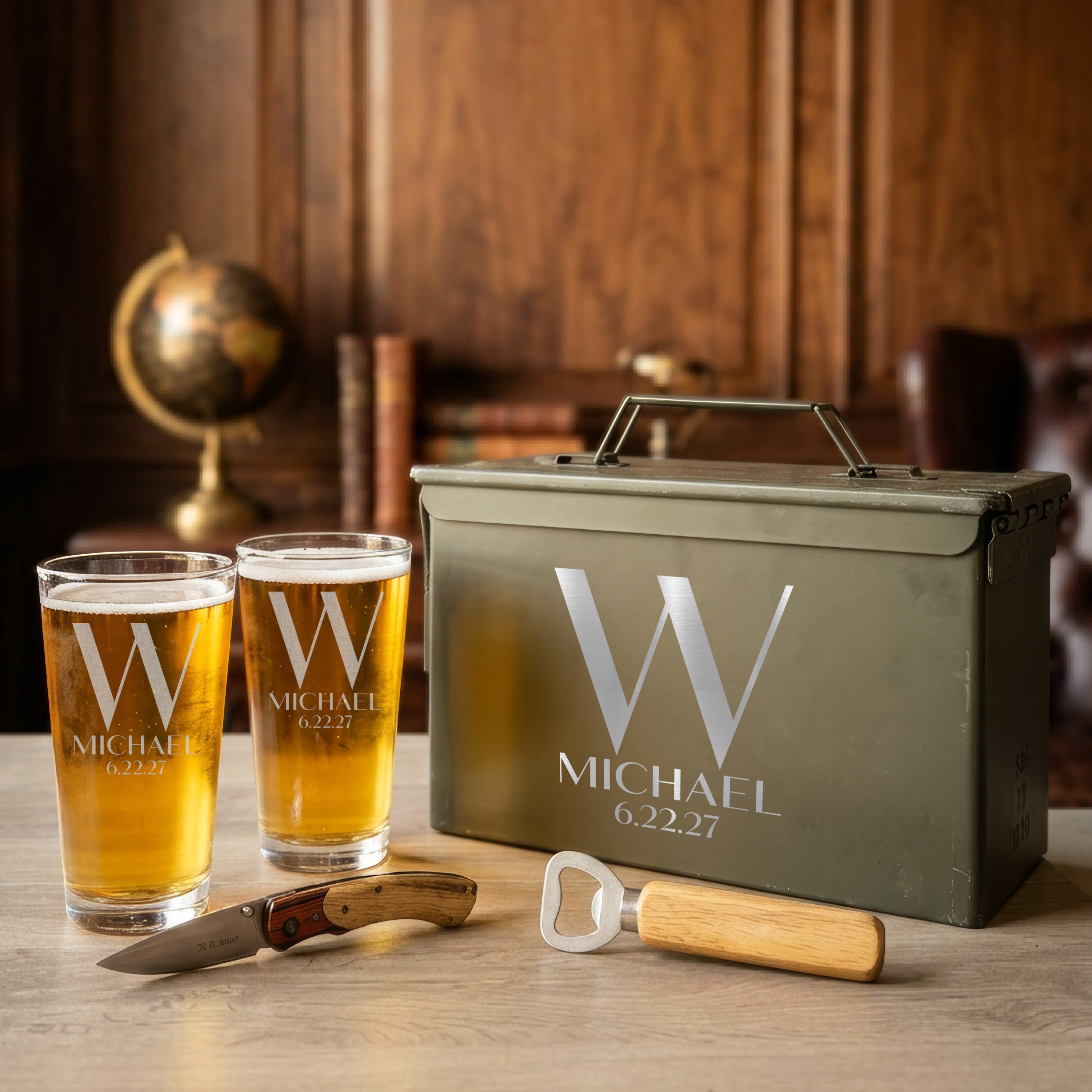 Signature Beer Gift Set with Ammo Box