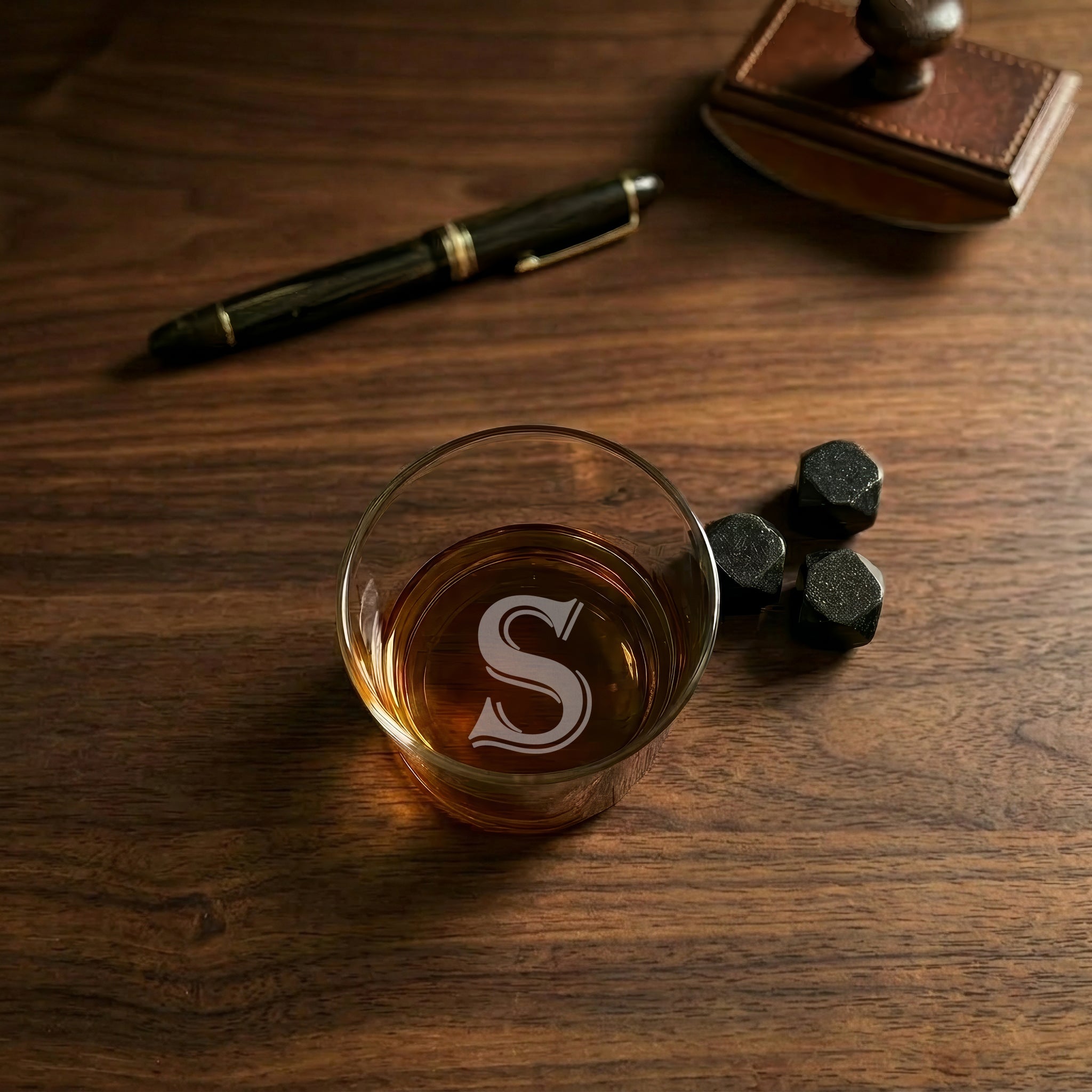 Classic Old Fashioned Glass – Bottom Engraved