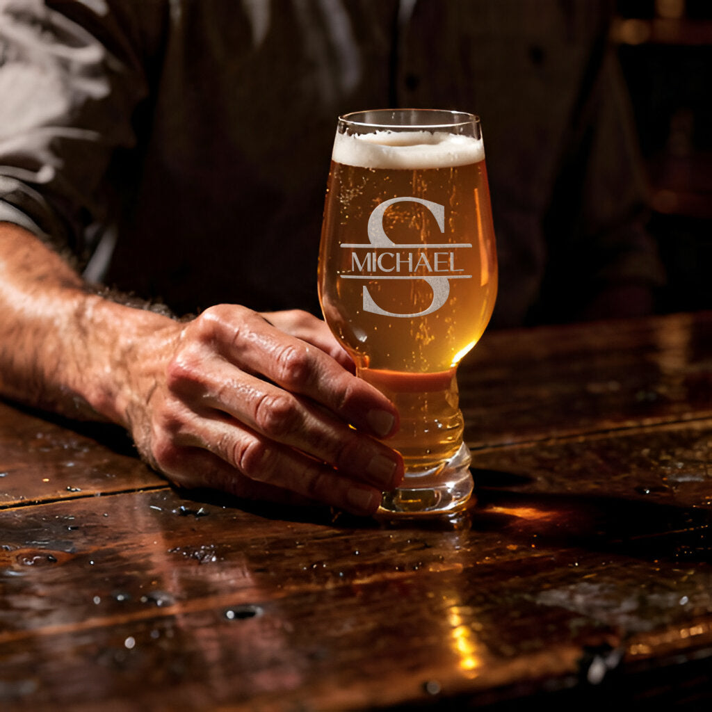 Select IPA Beer Glass Pair – Custom Engraved