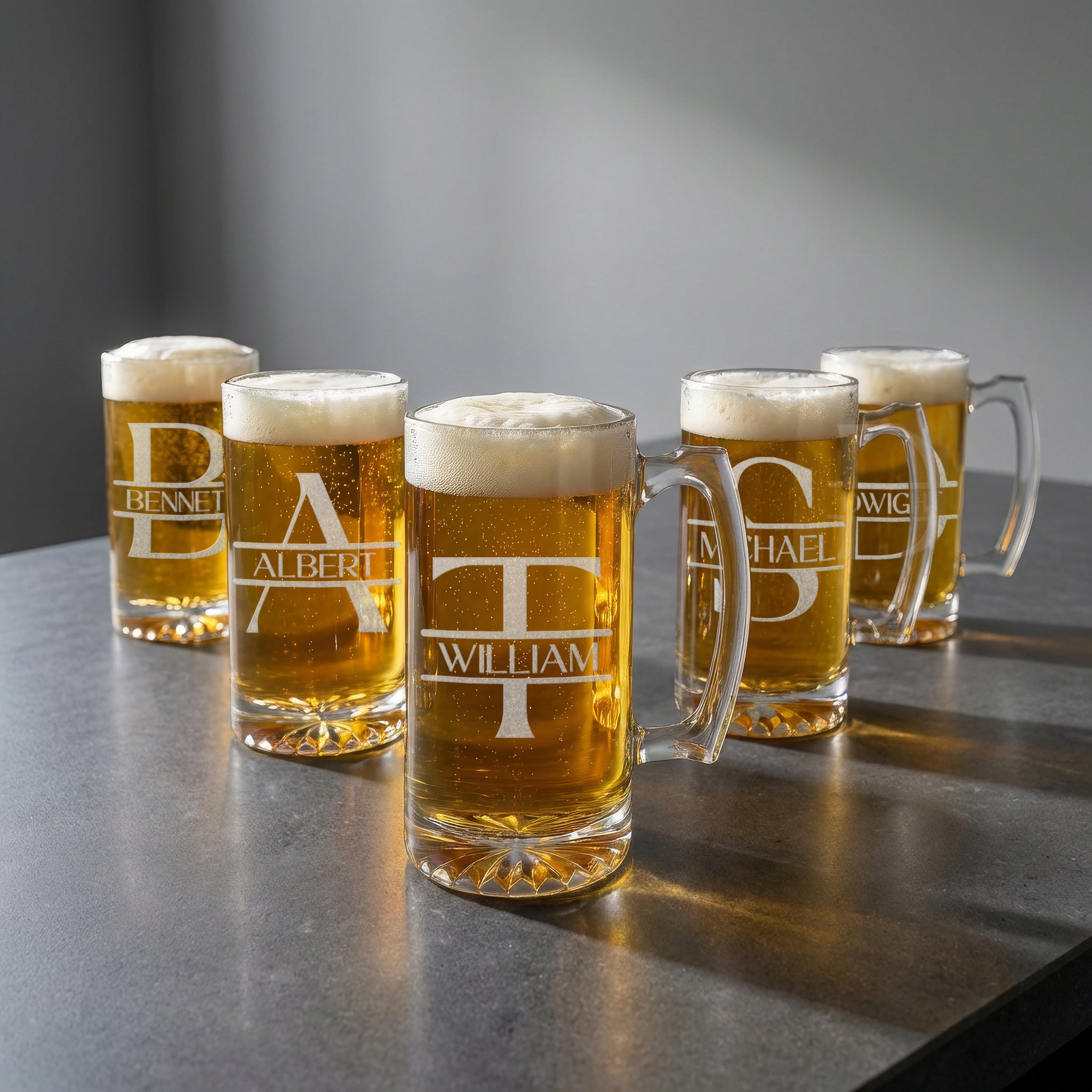 Reserve Glass Beer Mug – Set of 5