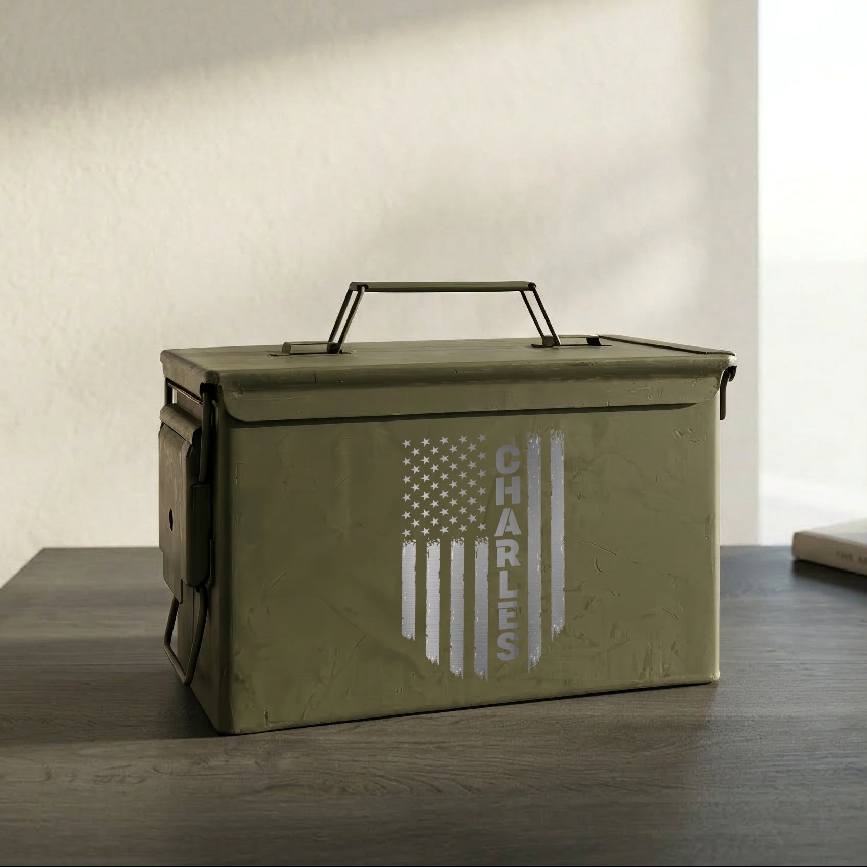Engraved Steel Ammo Can Storage Box for Groomsmen