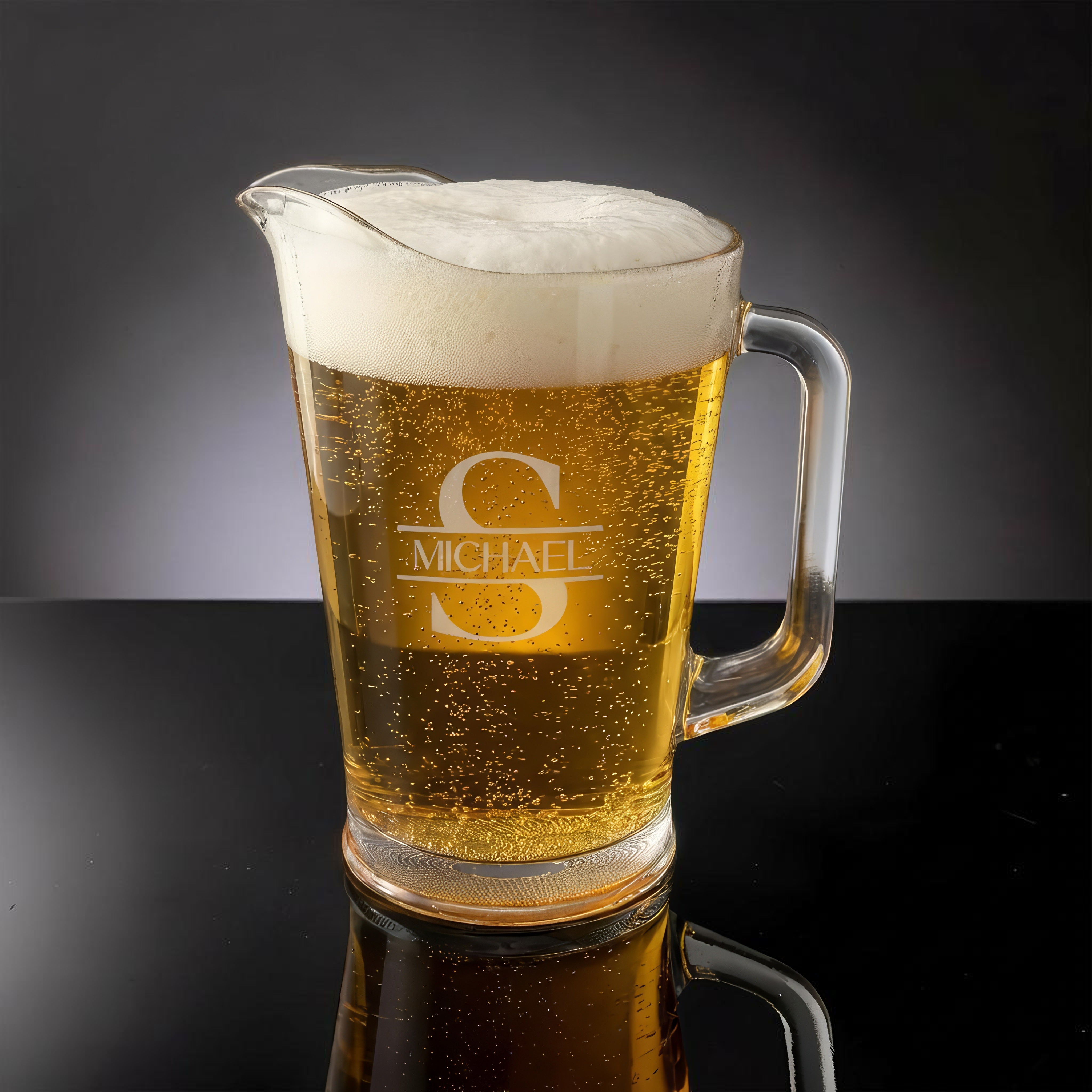 Custom Engraved Beer Pitcher