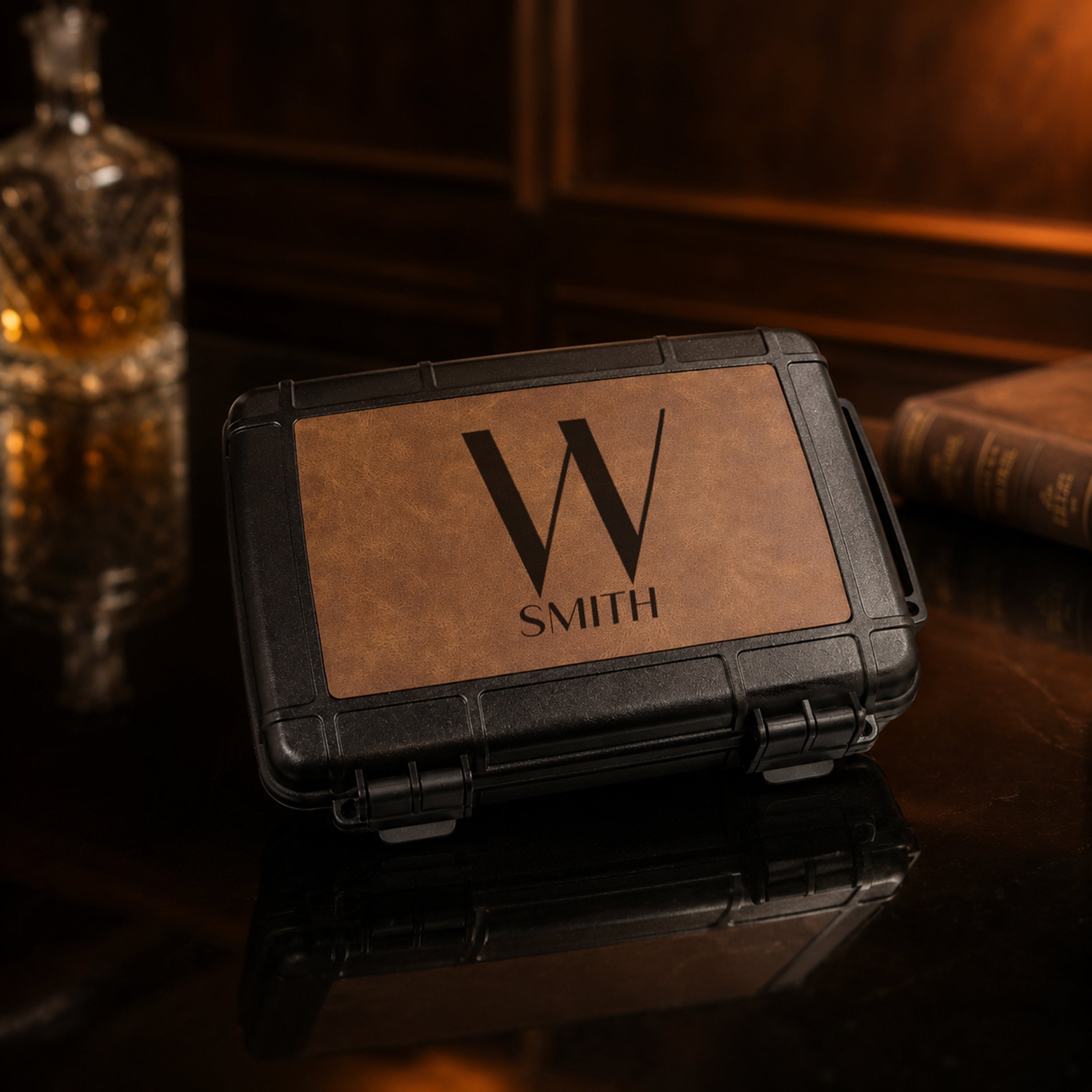 Personalized Travel Cigar Case
