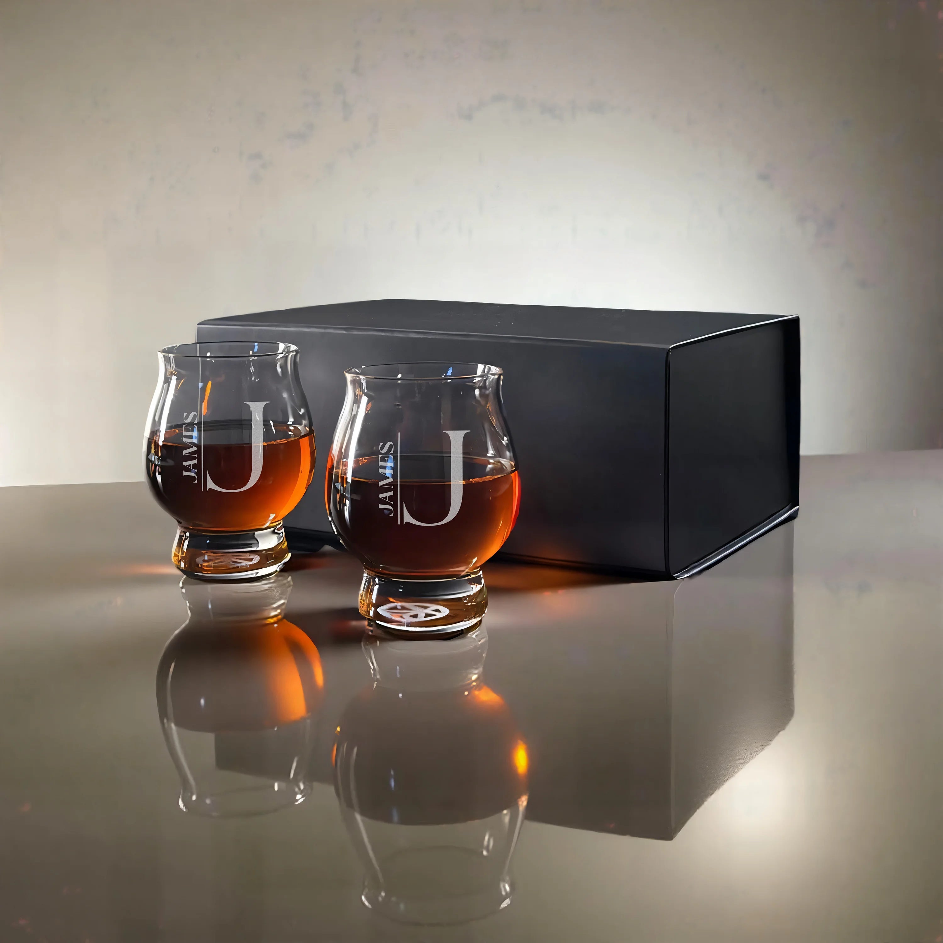 Kentucky Bourbon Trail Personalized Tasting Glass – Gift Box Set of 2