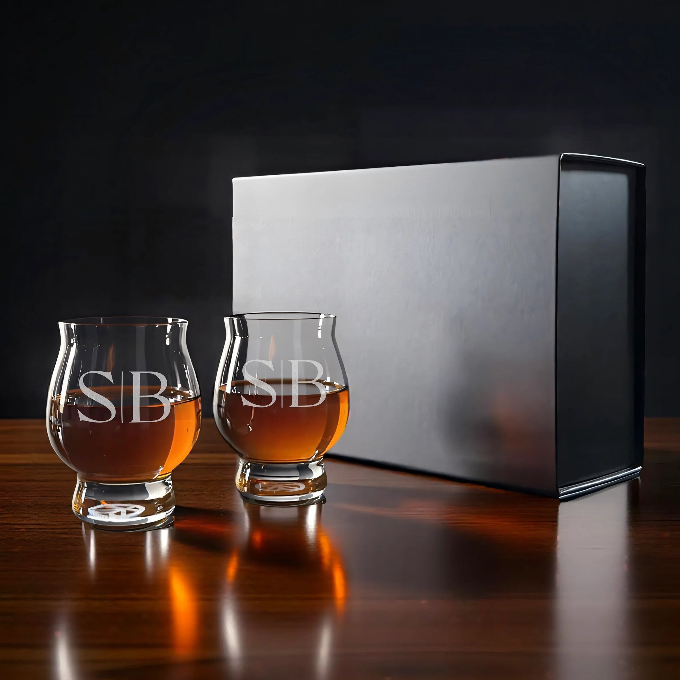 Kentucky Bourbon Trail Personalized Tasting Glass Gift Box Set of 2