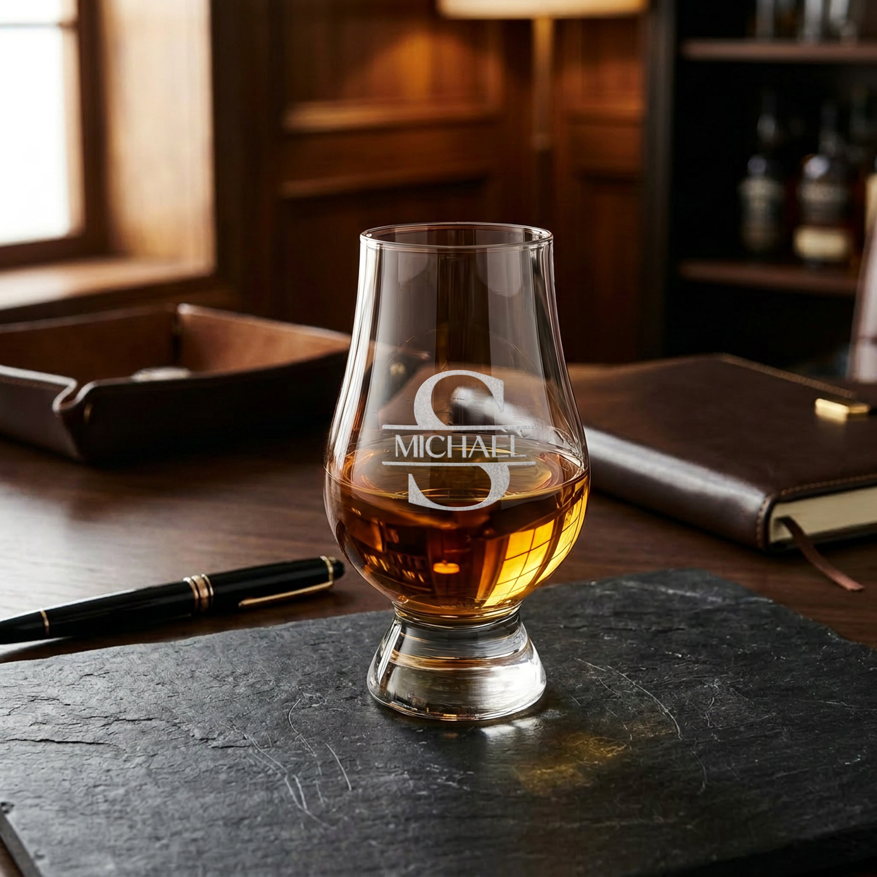 Personalized Glencairn Whiskey Glass