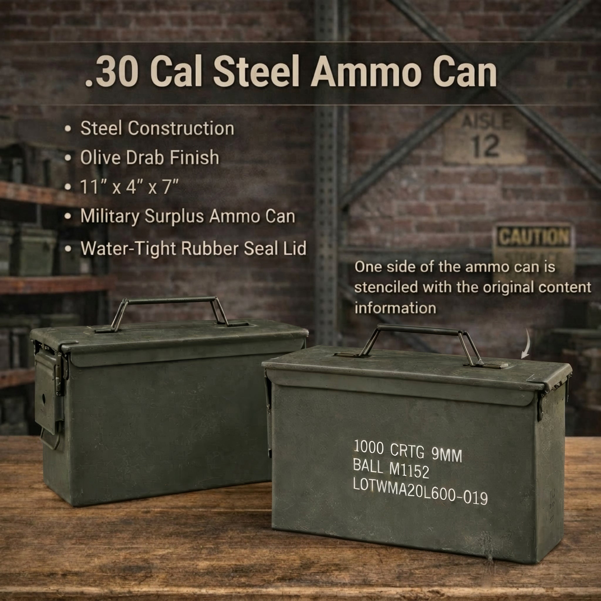 Personalized Whiskey Gift Set with Ammo Box & Stones