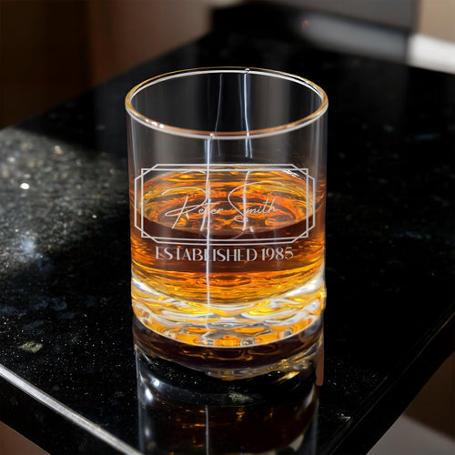 Signature Sculpted Base Whiskey Glass
