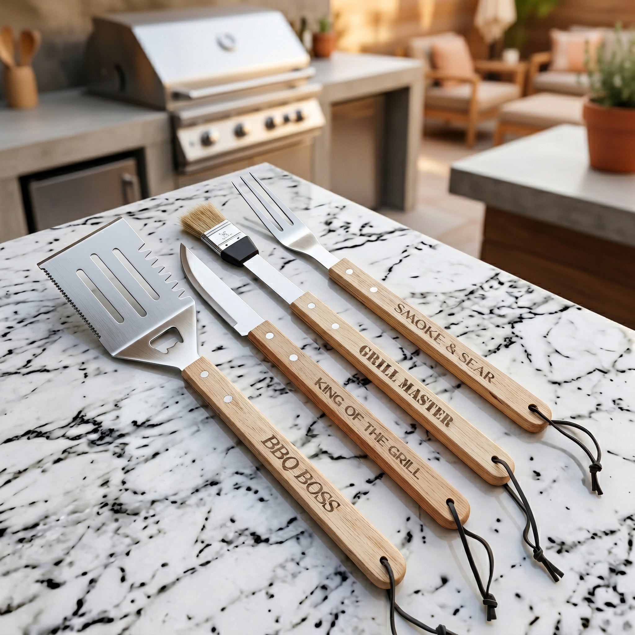 Engraved BBQ Tools