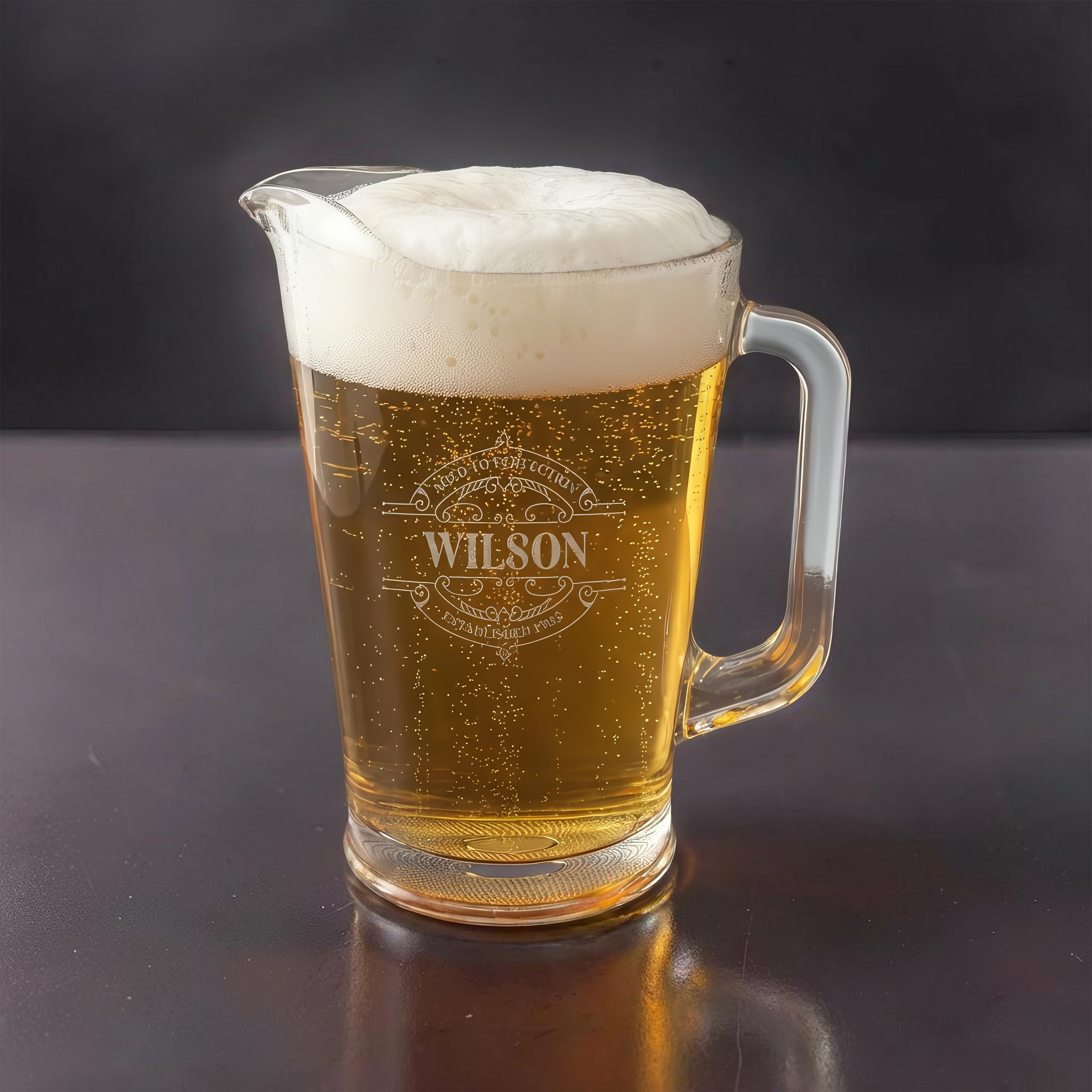 Custom Engraved Beer Pitcher