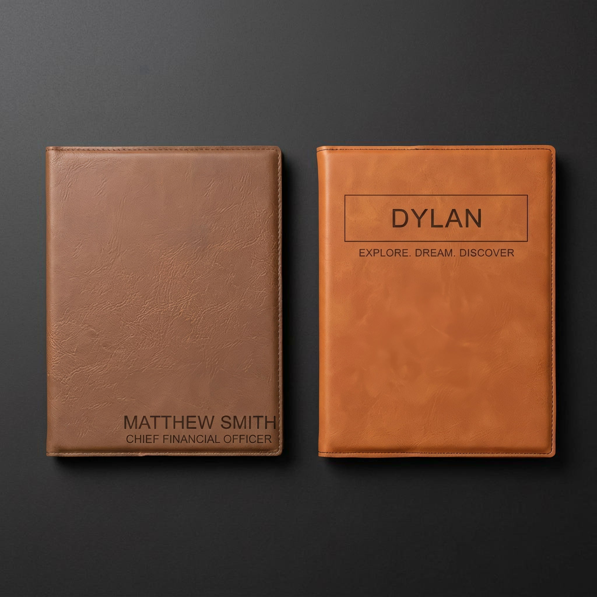 Engraved Leatherette Portfolio